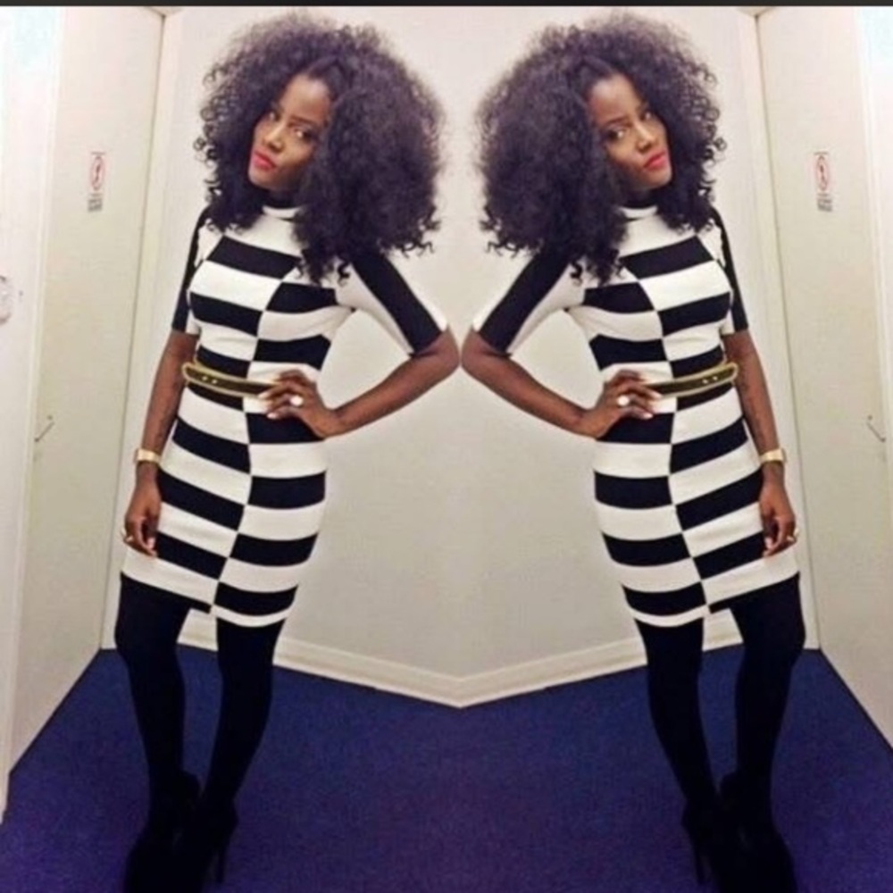 H&M black and white dress​​​​​​​​​​​